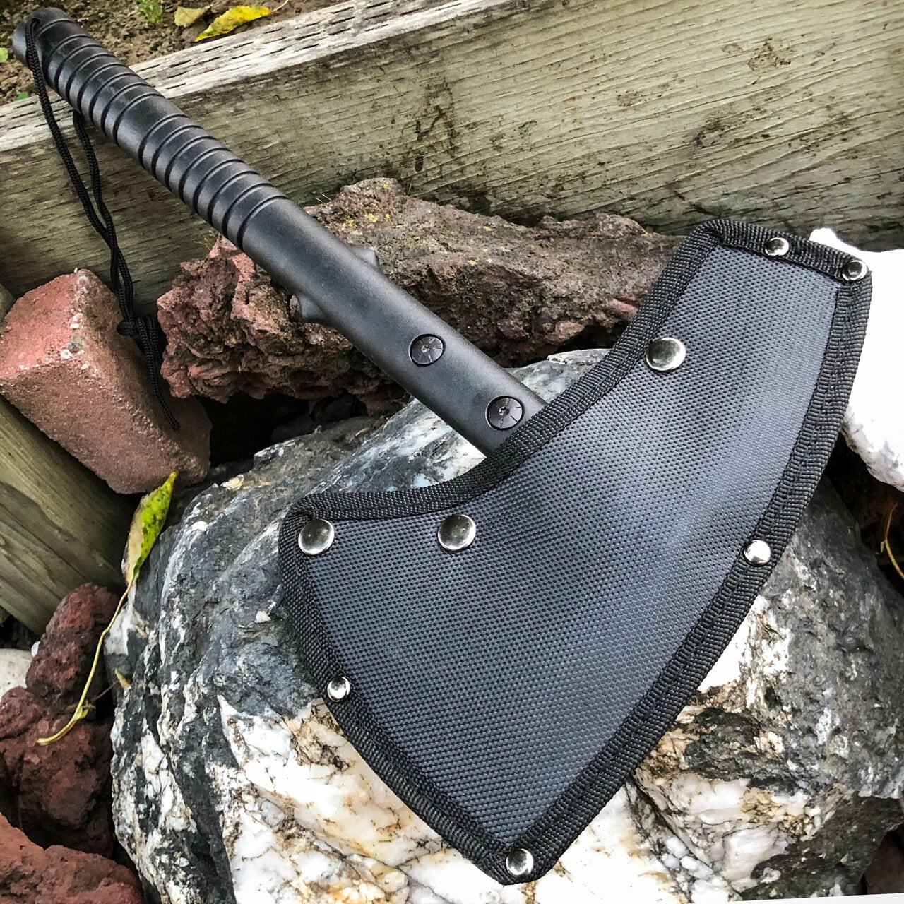 Black Outdoor Camping Tomahawk Hatchet Axe
