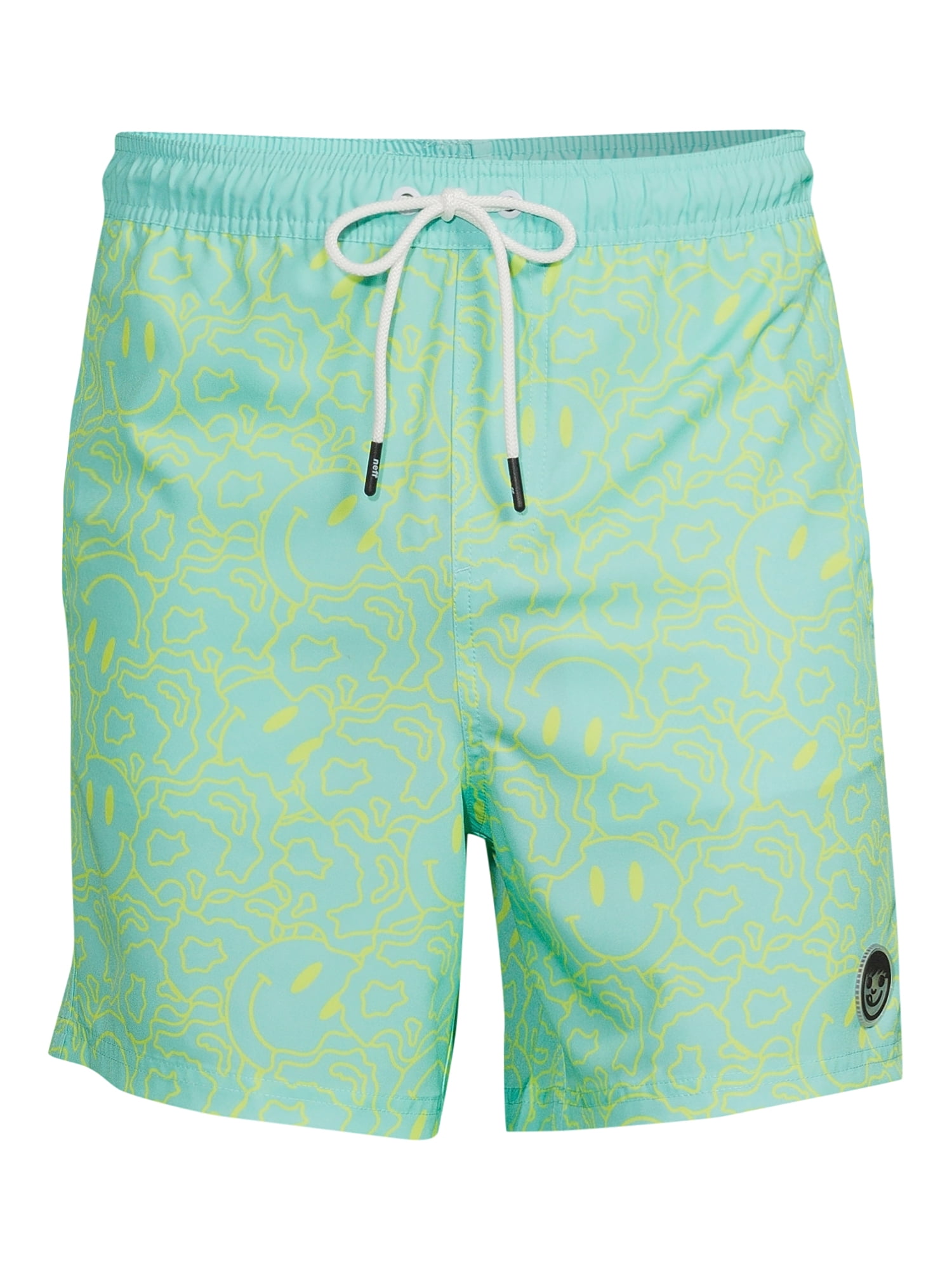 NEFF Men's Printed 7" Swim Trunks with Stretch
