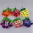 14 Heads Artificial Flowers Fake Daisy Bouquet Home Wedding Party Diy