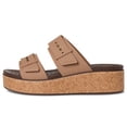 thumbnail image 4 of Sandalias Crocs Brooklyn con Hebilla y Plataforma de Corcho Chocolate con Leche Talle 6 M, 4 of 7