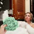 thumbnail image 4 of IMossad Shower Bath Sponge Pouf – Soft Non-Shedding Exfoliating Body Scrubber with Hanging Loop, Rich Lather, Dual-Color Design, 5.9x5.9in, 4 of 6