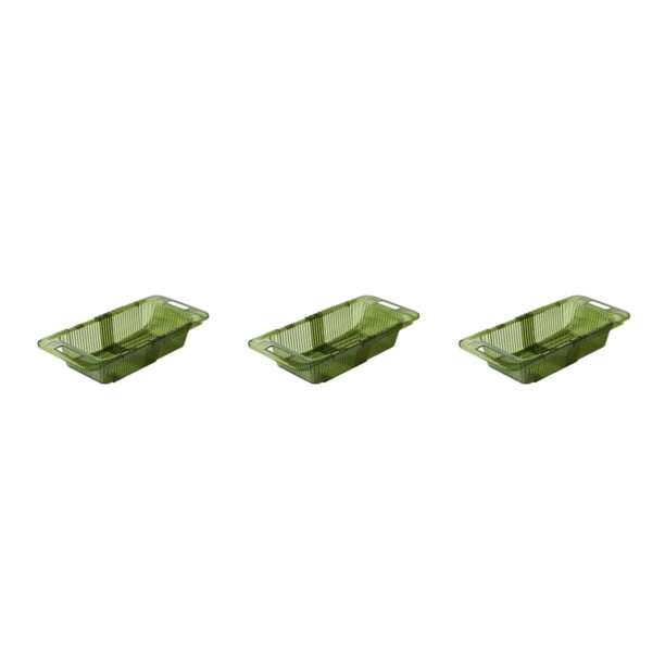 Wosthever Cesta de plástico telescópica flexible para un fácil drenaje de verduras Filtro de lavabo Cesta de drenaje hialina verde Type1 NO1