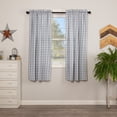 thumbnail image 5 of VHC Brands Sawyer Mill Plaid Cotton Farmhouse Curtains Rod Pocket Tie Back(s) Panel Pair, Blue, 5 of 7