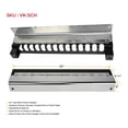 thumbnail image 2 of 24" Bolt on Trailer Chain Holder with Powder Coated Mirror Finish Steel - Heavy Duty Trailer Cab Rack Chain Hanger - Holds up to 14 Chains, 2 of 7