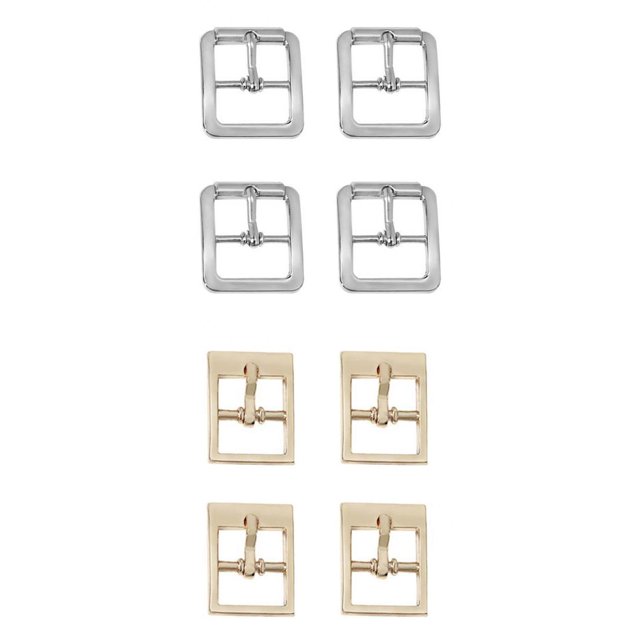 Hebilla de Pasador de Rodillo de 8 Piezas para Bricolaje Sunnimix Broche de hebilla para zapatos de bricolaje