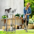 thumbnail image 7 of Garden Tool Organizer and Storage, Yard Tool Stand Garage Tool Organization, Yard Tool Racks for Indoor/Outdoor Use, 7 of 7