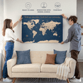 thumbnail image 6 of Elephant Stock Travel Wisdom Ii Push Pin World Map Wall Art - Map Canvas Art - 30" x 20", 6 of 8