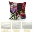thumbnail image 4 of Creowell Watercolor Burgundy Flowers Leaf Throw Pillow Cover Cases Rose Elegance Foliage Bouquet Bloom Outdoor Decor Pillowcase Home Square Pillow Slip, 4 of 5