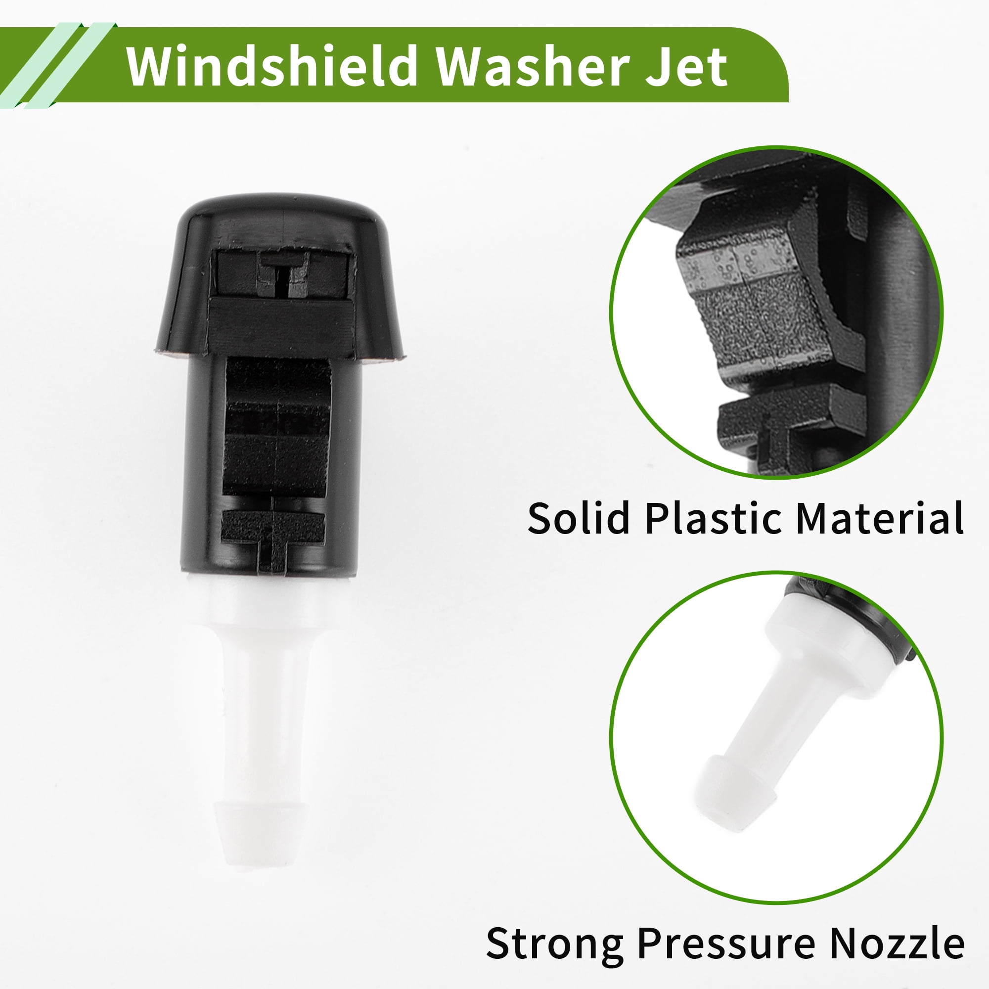 Unique Bargains Windshield Washer Nozzle for Hyundai Santa Fe 2013-2018 Plastic 1 Set