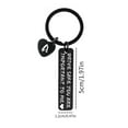 thumbnail image 2 of Drive Safe Keychain for him her - key chains for men “You are important to me” “i love you” 26-letter keychain gifts for boyfriend birthday christmas valentines day, T, 2 of 9