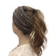 thumbnail image 3 of Jumpingount Diadema cálida, agradable a la piel, ligera, portátil, gorro de lana, gorros suaves de invierno, gorros elásticos retorcidos para Sombreros Café, 3 of 6