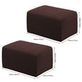 thumbnail image 5 of Mdesiwst Footrest Stool Cover Wear Resistant Scratch-proof Simple Installation Oversized Square Rectangle Footrest Stool Slipcover, 5 of 7
