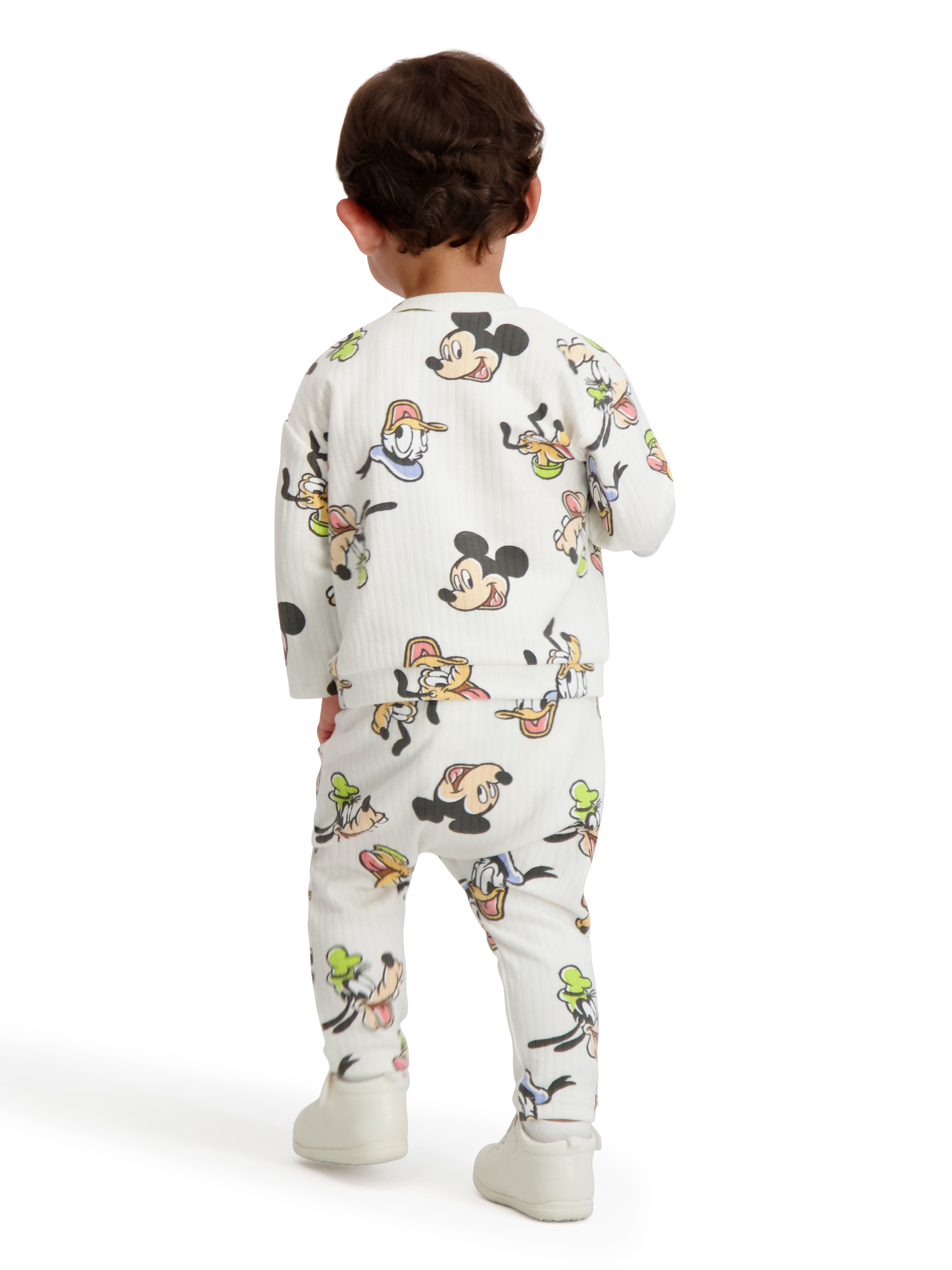 Mickey & Friends Baby Boys 2 Piece Rib Pant Set, Sizes 0-24M