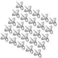 thumbnail image 1 of LOLIPPYY 100 Pcs Perles Argentées en Acier Inoxydable Argentées pour Projets DIY entre Amis, 1 of 6