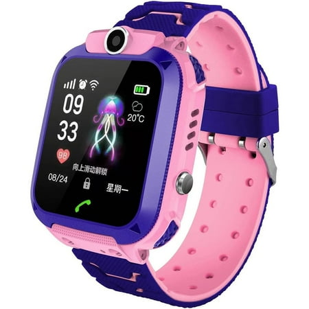 Smart Watch for Kids, Waterproof Kids Smartwatch with GPS Tracker, SOS Call, Fashionable Camera Music Player Birthday Gift for Children