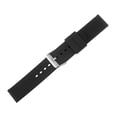 thumbnail image 3 of Uxcell Silicone Watch Band 24mm Rubber Watch Strap with Electroplated Stainless Steel Buckle for Men Women, Black, 3 of 6