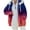 Pink, variant on Women's Fleece Hooded Jackets Winter Warm Long Sleeve Zip up Gradient Fuzzy Coats Fashion Plush Outwear
