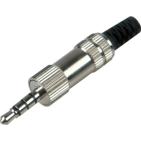 Connectronics - 30-701A - 3.5mm TRRS 4 Conductor All Metal Audio Video Plug