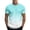 Light Blue, variant on Dianli Gifts Shirts for Men Gradient-Print Round Neck Short Sleeve Pullover T-Shirt Breathable Lightweight Moisture-Wicking Quick-Dry Top Travel Everyday