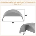 thumbnail image 2 of Ladcaser 2 Pack Single Axle Trailer Fenders with Fender Backs, Fits for 14" to 16" Wheels, 32"x9"x15" Trailer Fender Replacement for Car Hauler, Cargo, Utility, Landscape Trailers, 2 of 7