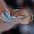 thumbnail image 4 of Blue Topaz Full Eternity Ring, 925 Sterling Silver Dainty Band, Promise Band, Micro Pave Set Thin Eterntiy Band, Gift For Her, 4 of 5