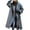 Gray, variant on Lindreshi Winter Coats for Women Trendy Women's Fall and Winter Straight Cardigan Button Pocket Coat