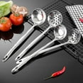 thumbnail image 4 of Soup Ladle Colander Serving Spoon Stainless Steel Heavy Duty Cooking Ladle, 4 of 7