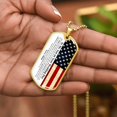 thumbnail image 5 of TO MY SON ON YOUR WEDDING DAY - Graphic Military Dog Tag Necklace (Optional Personalized Engraving), 5 of 5