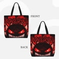 thumbnail image 2 of Lsque Geometry Dash Pattern Tote Bag for Women, HandBags with Zipper, Large Capacity Casual Shoulder Handbags with Inner Pockets, 2 of 7