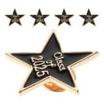 thumbnail image 2 of 5 broches de graduación con forma de estrella, broches decorativos para ropa y mochilas, broches de aleación de zinc., 2 of 5