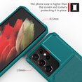 thumbnail image 6 of Samsung Galaxy S21 Ultra Wallet Case, Dteck Heavy Duty Hard Silicone Shockproof Case Magnetic Flip Leather Card Holder Protective Cover For Samsung Galaxy S21 Ultra 6.8 inch, Green, 6 of 7
