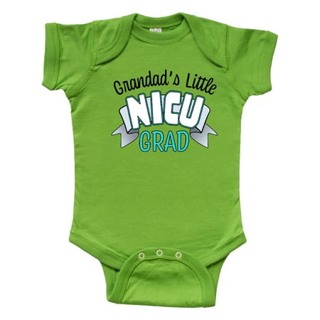 

Inktastic Grandad s Little Nicu Grad in Blue with Banner Gift Baby Boy or Baby Girl Bodysuit