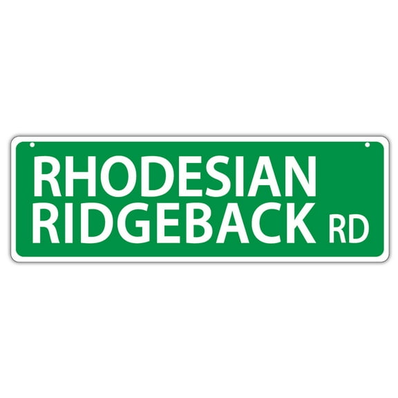 Plastic Street Signs: RHODESIAN RIDGEBACK ROAD | Dogs, Gifts