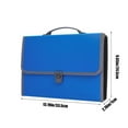 thumbnail image 3 of KQJQS 13 Pocket Accordian File Organizer Expanding File Folder for A4 Paper, Briefcase File Case with Durable Handle & Buckle Closure for School Home & Business, 3 of 7