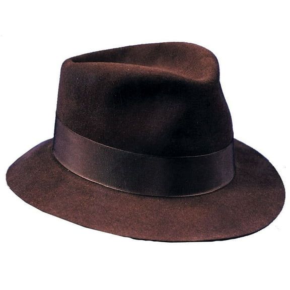 Deluxe Brown Fedora - Extra Large