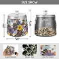 thumbnail image 2 of Yayeee Ashtray with Lid for Cigarette Smokeless Stainless Steel Home Ash Holder, Colorful Flowers, 2 of 7