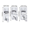 thumbnail image 3 of KAKOWELY Sewing Machine Combination Foot for Home Use Silver Metal 3pcs,1.46"X0.63"X0.2", 3 of 4