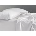thumbnail image 3 of Pure Giza Cotton Split Head King Size Bed Sheets Set- 300-TC Bedding – 34-Inch Split Head Bed, 20" Inch Deep Pocket 300TC - White, 3 of 7
