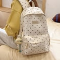 thumbnail image 7 of Women's Casual Nylon Polka Dot Backpack, Fashion Large Everyday Daypack, Coquette Bookpack for Campus Weekend Commute, 7 of 7