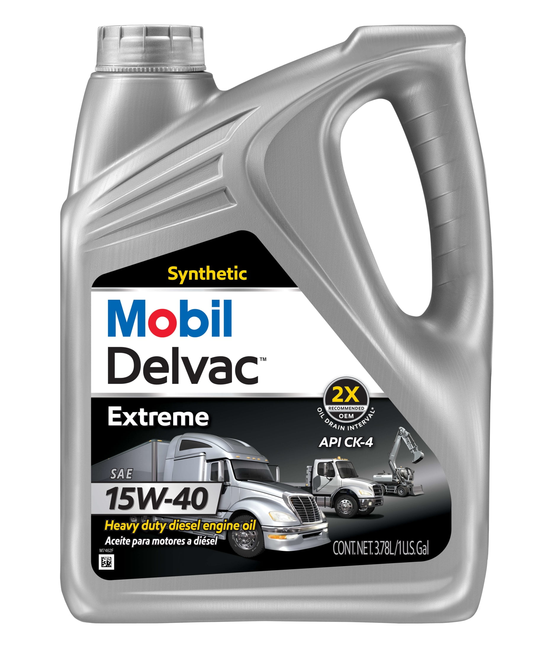 (4 pack) Mobil Delvac Extreme Heavy Duty Full Synthetic Diesel Engine Oil 15W-40, 1 Gallon