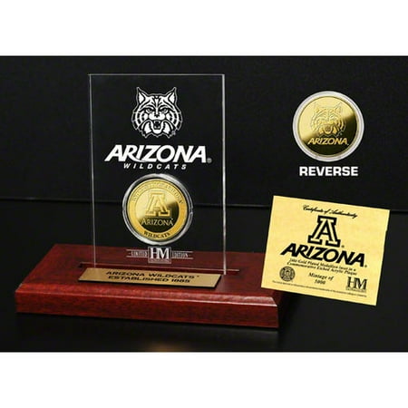 NCAA - Arizona Wildcats 24KT Gold Coin in Etched Acrylic