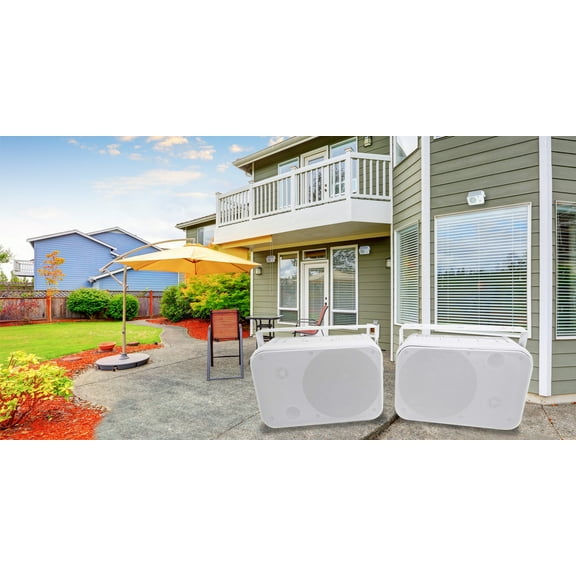 (2) Rockville HP65S-8 6.5" Outdoor/Indoor Home Theater Speakers w/Swivel Bracket