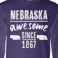 thumbnail image 4 of Inktastic Nebraska Awesome Since 1867 Long Sleeve T-Shirt, 4 of 5