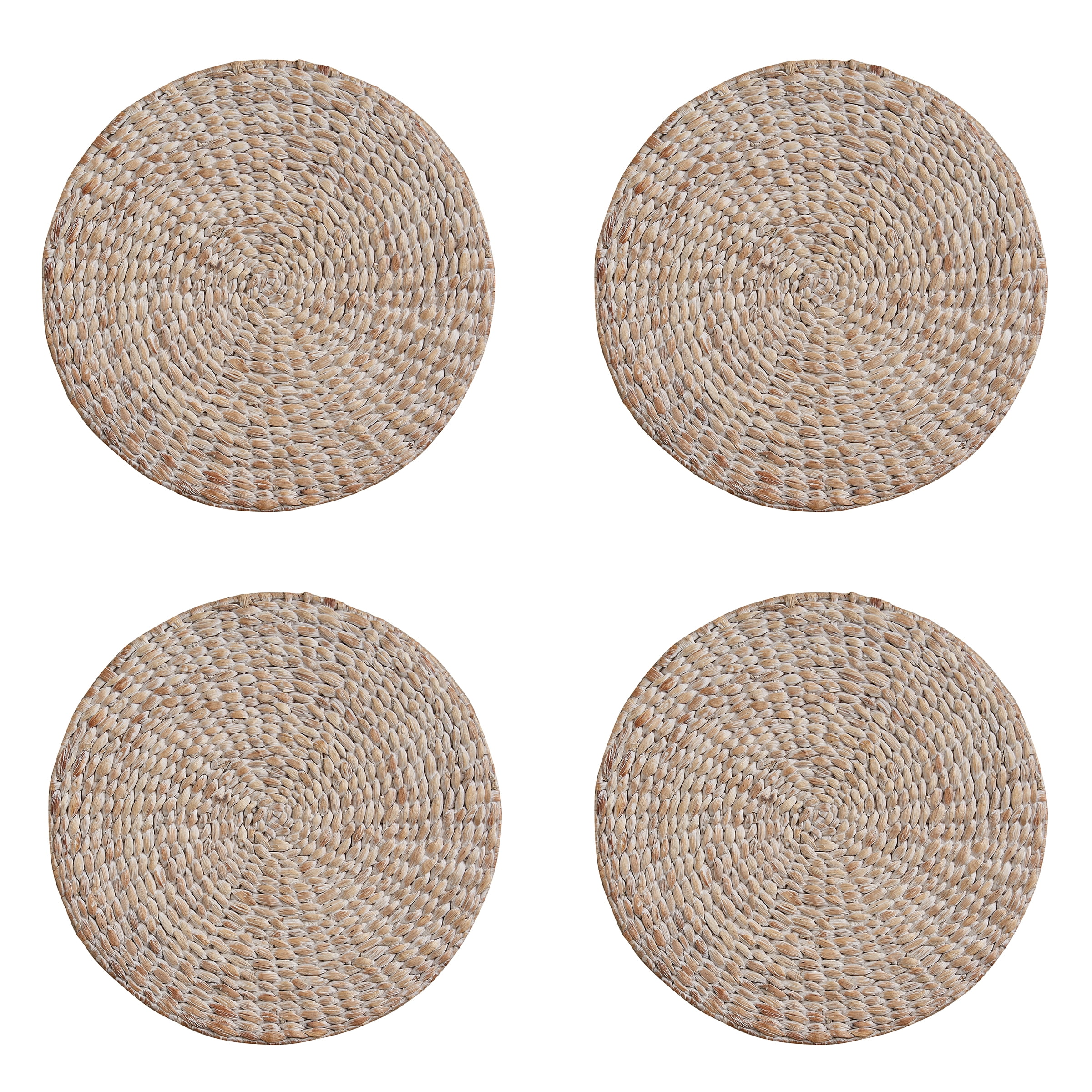Split P Braided Hyacinth Round Placemat Set of 4
