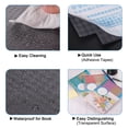 thumbnail image 4 of Unique Bargains 13.4x18.5" Clear Book Cover, 10Pcs PP Durable Self Adhesive Textbook Protector Liner, Transparent, 4 of 5