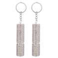 thumbnail image 1 of 2 atomizadores de perfume con llavero: minibotellas de perfume portátiles recargables con diamantes de imitación para viaje, contenedor cosmético de cristal de 5 ml., 1 of 8
