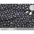thumbnail image 2 of Soimoi Moss Georgette Fabric Aster Floral Print Fabric by Yard 42 Inch Wide, 2 of 3