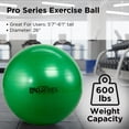 thumbnail image 2 of THERABAND Pro Series Stability Ball, 65 cm, Green, 1 Pack, 2 of 9