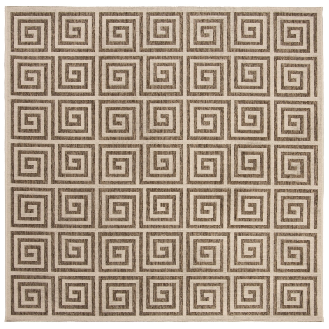 SAFAVIEH Beach House Johan Geometric Indoor/Outdoor Area Rug, Beige/Cream, 3' x 5'
