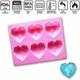 thumbnail image 3 of Forme De Coeur Moule En Silicone Antiadhésif - Moule En Silicone Moules Multi-Cavités Pour Muffins, Gâteau, Savon, Gelée, Pâtisserie, Cupcake (6 Cavité 3d Diamant En Forme De Coeur)-Zsongtrading, 3 of 5